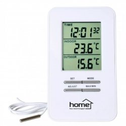 Vezetékes külső-belső hőmérő órával HC 12