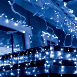 LED-es fényfüggöny, 300 db kék LED KKF 308/BL