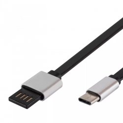 USB-C töltőkábel, lapos, 2m USBF C2