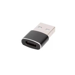 USB-C aljzat - USB-A dugó átalakító, fém